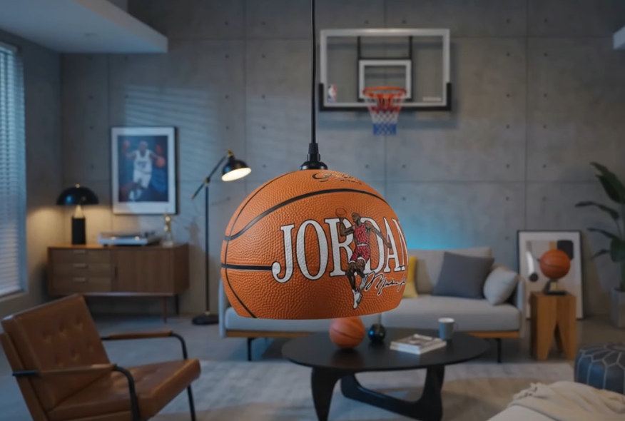 Basketball Falling Lamp — Street Culture Statement Light