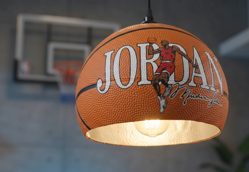 Basketball Falling Lamp — Street Culture Statement Light