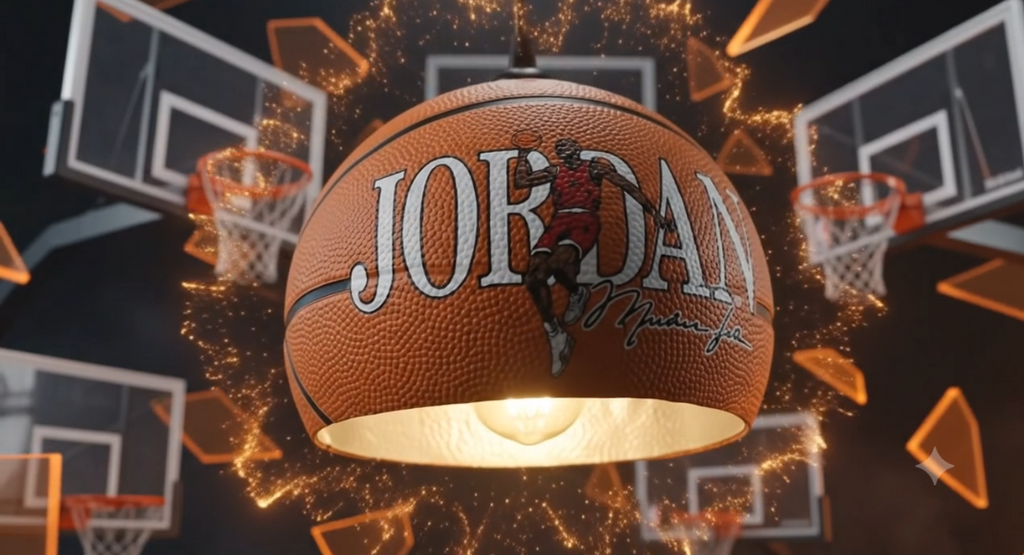 Basketball Falling Lamp — Street Culture Statement Light