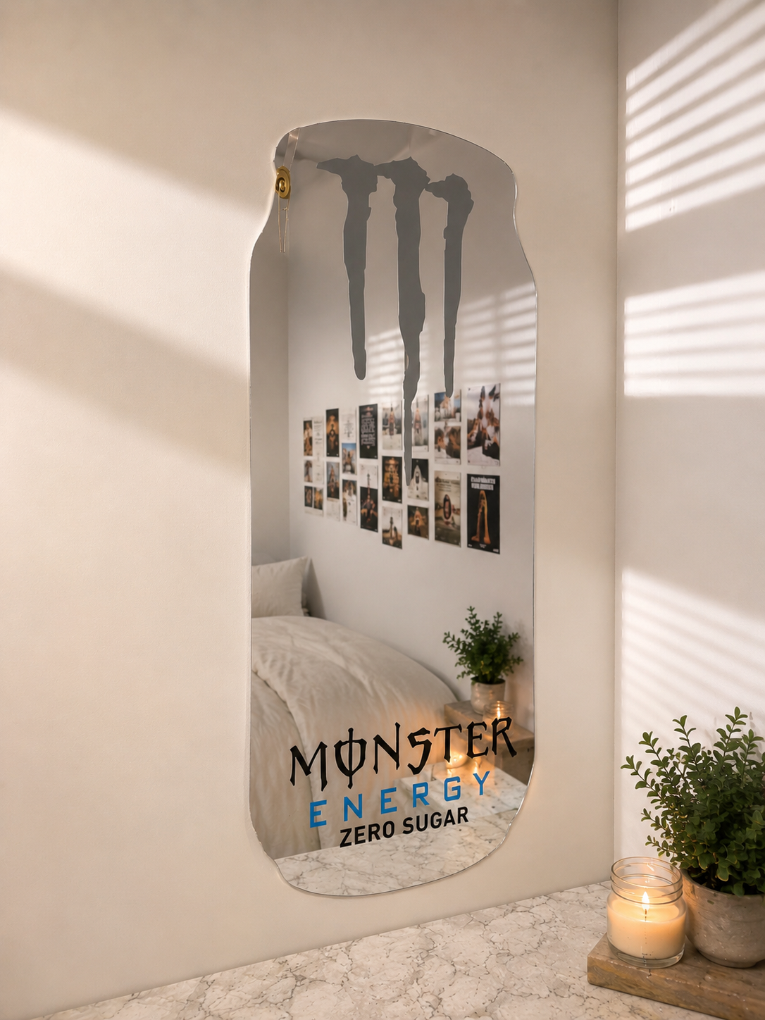 Monstered Mirror — Statement Wall Piece